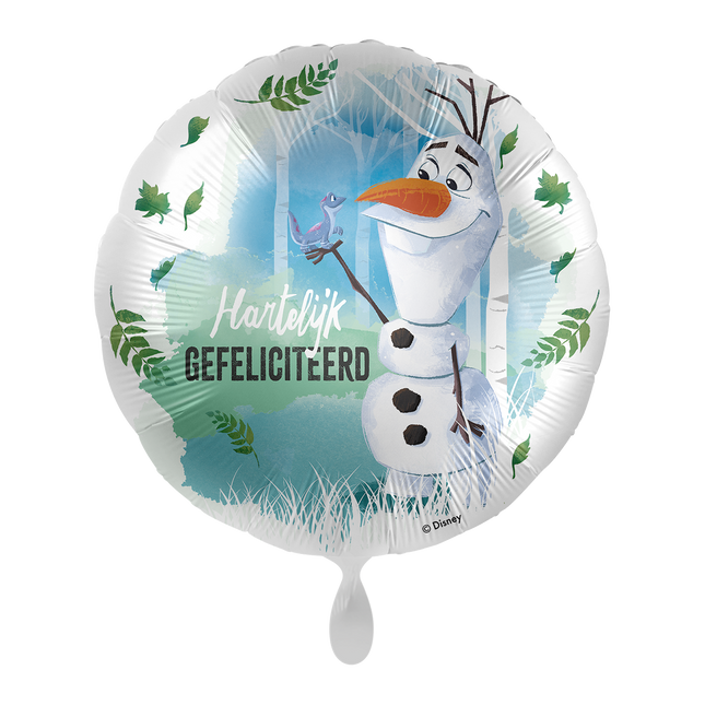 Balon helowy Frozen Olaf pusty 43 cm