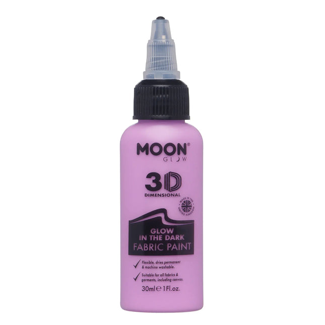 Fioletowa farba do tkanin Moon Glow Glow in the Dark 30ml