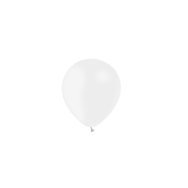 Balony białe 14cm 100szt