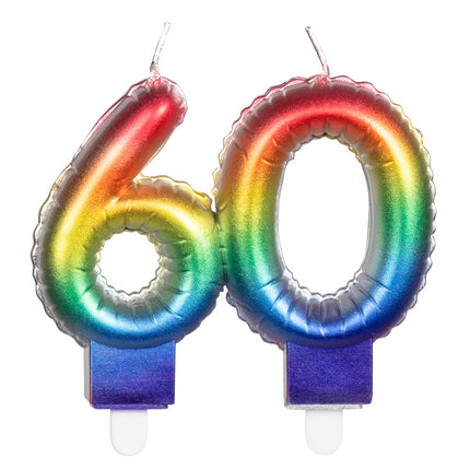 Świeca Rainbow 60 Years 8cm