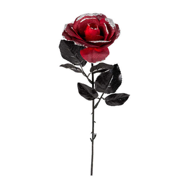 Halloween Rose Red 45cm