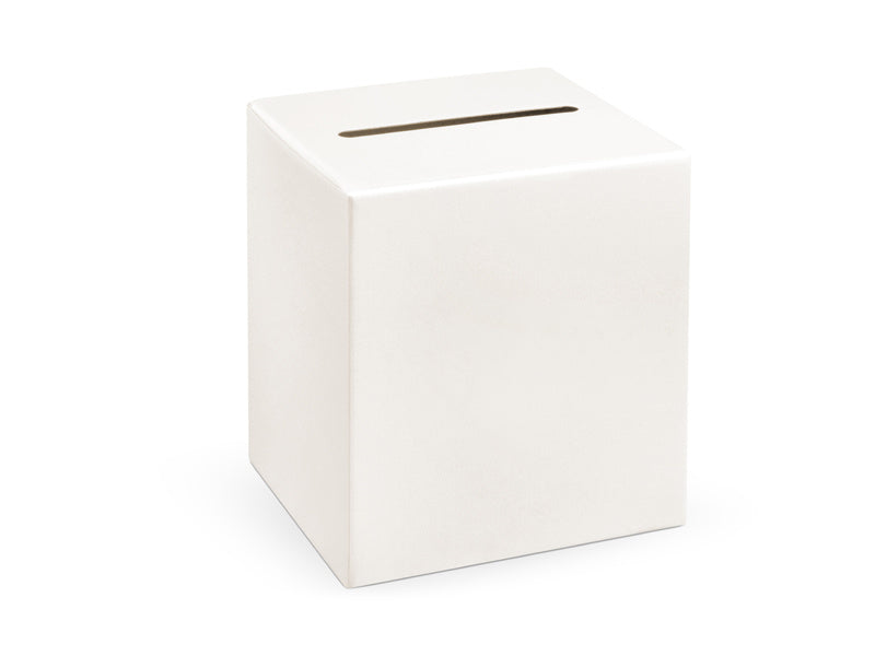 Pudełko na koperty ślubne białe 24 cm