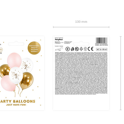 Balony One Mix Różowe 30cm 6szt