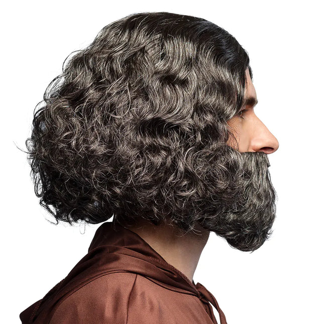 Monk Wig Black