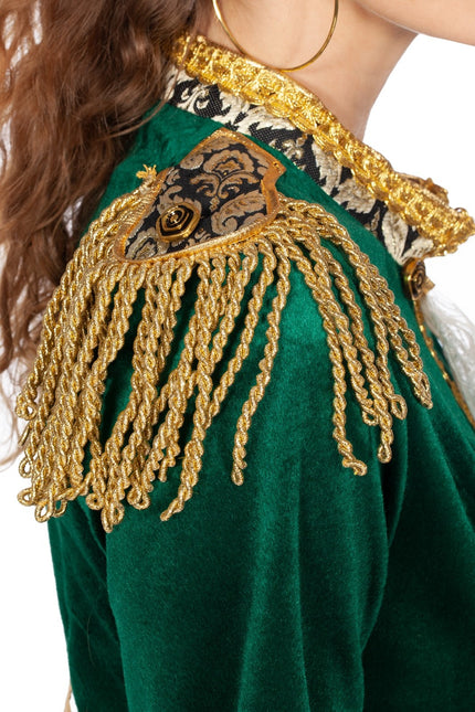 Marquise Jacket Green Gold Ladies