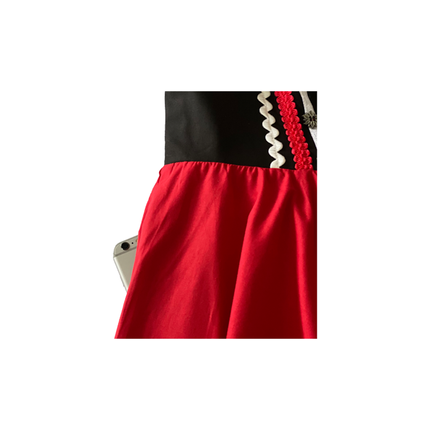 Oktoberfest Dirndl Dress Oktoberfest Red White Ladies 2 Pieces