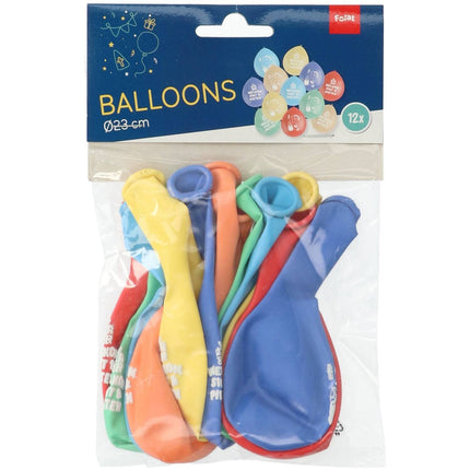 Kolorowe balony Sinterklaas 23cm 12szt