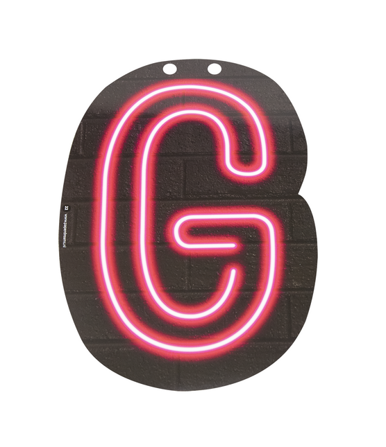 Neonowa litera G 24cm