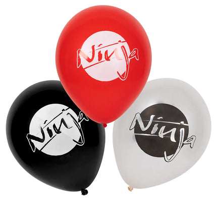 Balony Ninja 25cm 6szt