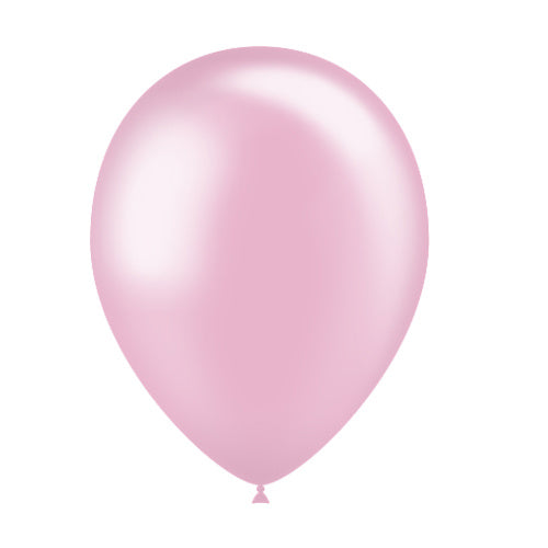 Balony jasnoróżowe metaliczne 25cm 50szt