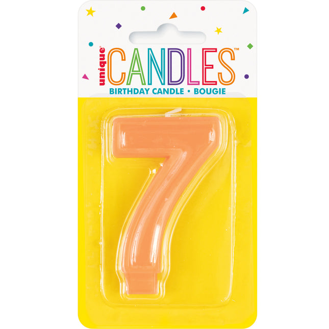 7 Year Candle Orange