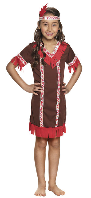 Sukienka indiańska dziecięca czerwona