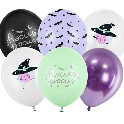 Balony na Halloween Hokus Pokus 30cm 50szt