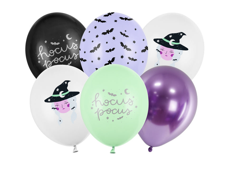 Balony na Halloween Hokus Pokus 30cm 50szt