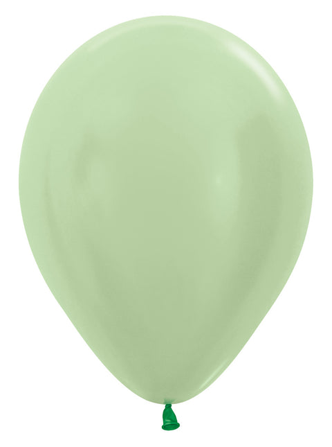 Balony Perłowe Zielone 30cm 50szt