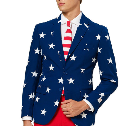 USA Stars Stripes Suit Men OppoSuits