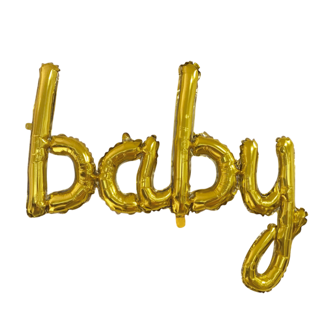 Balon foliowy Baby Gold 42 cm pusty