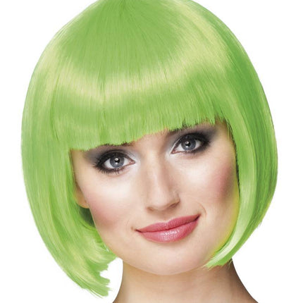 Peruka Bob Lime Green