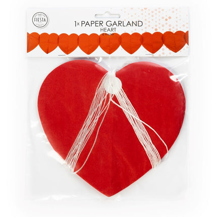 Garland of Hearts Red 6m