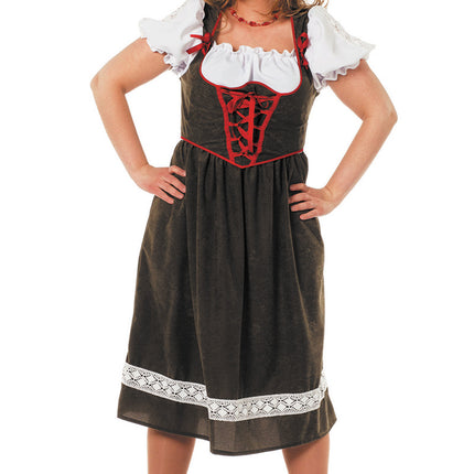 Dirndl Dress Oktoberfest Long Green