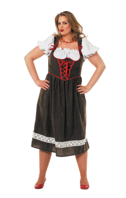 Dirndl Dress Oktoberfest Long Green