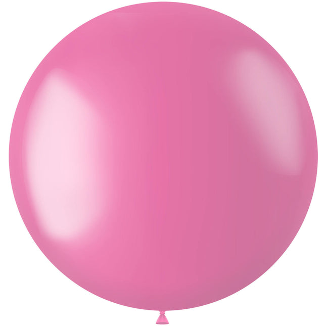 Balon różowy Metallic Bubblegum Pink 80cm