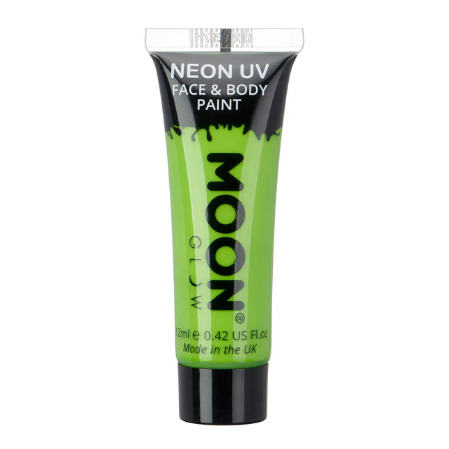 Moon Glow Intense Neon UV Face Paint Intense Green 12ml