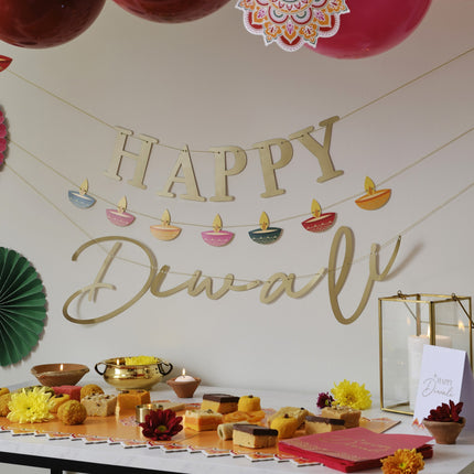 Girlanda z listów Diwali 1,5 m