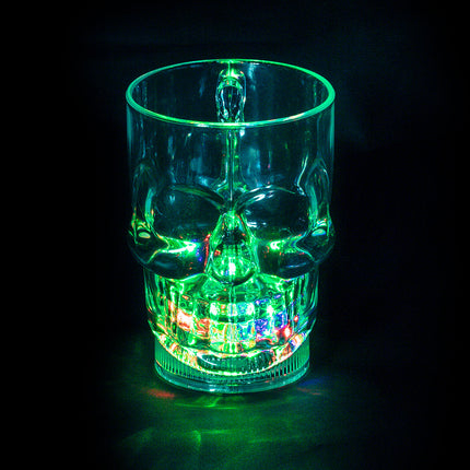 Halloween Illuminating Glass Skull 400ml