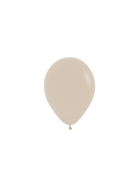 Balony Biały Piasek 12cm 50szt