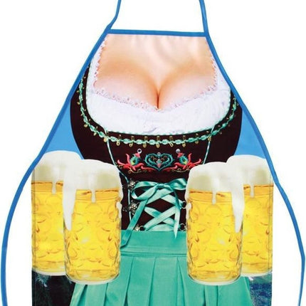 Kobieta w fartuchu Oktoberfest Dirndl