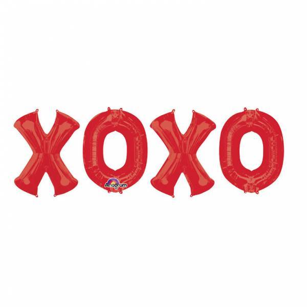 Balon helowy xoxo Set 95cm pusty