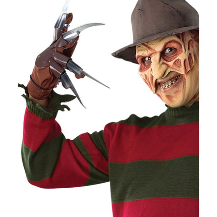 Brązowe rękawice na Halloween Freddy Krueger