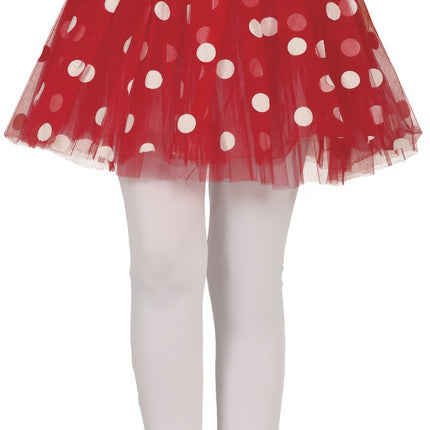 Czerwona Tutu Girl Dots 30cm