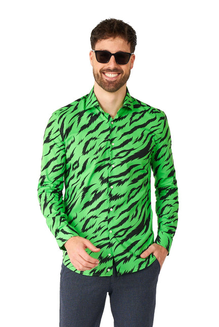 Zielona koszula męska Tiger OppoSuits