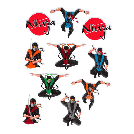 Naklejki Ninja 4szt