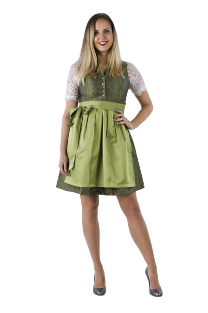 Ciemnozielona sukienka Dirndl Oktoberfest Ladies 2 części