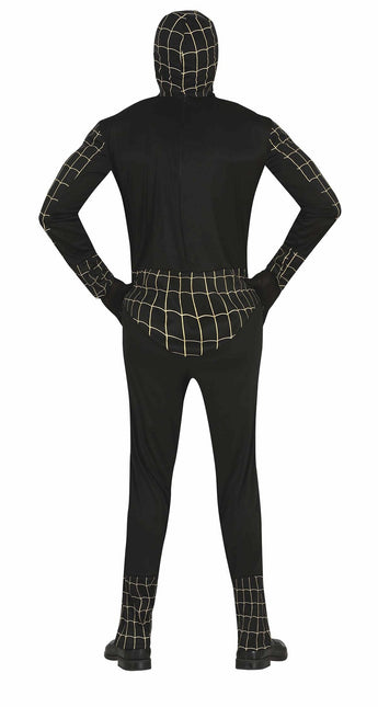 Czarny kostium Spidermana dla mężczyzn