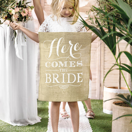 Baner Here Comes The Bride 51cm