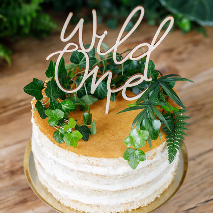 Topper na tort Wild One Wood 22 cm