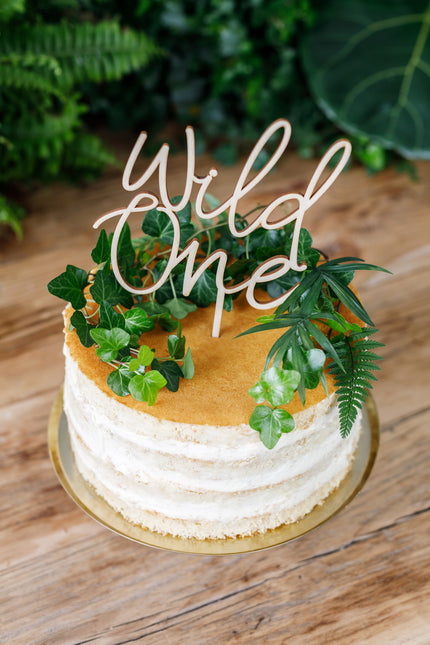 Topper na tort Wild One Wood 22 cm