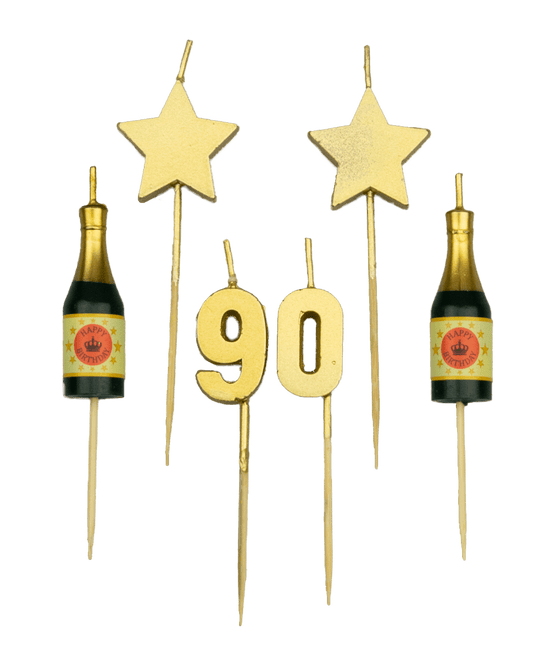 Świece 90 Years Champagne 17,5 cm