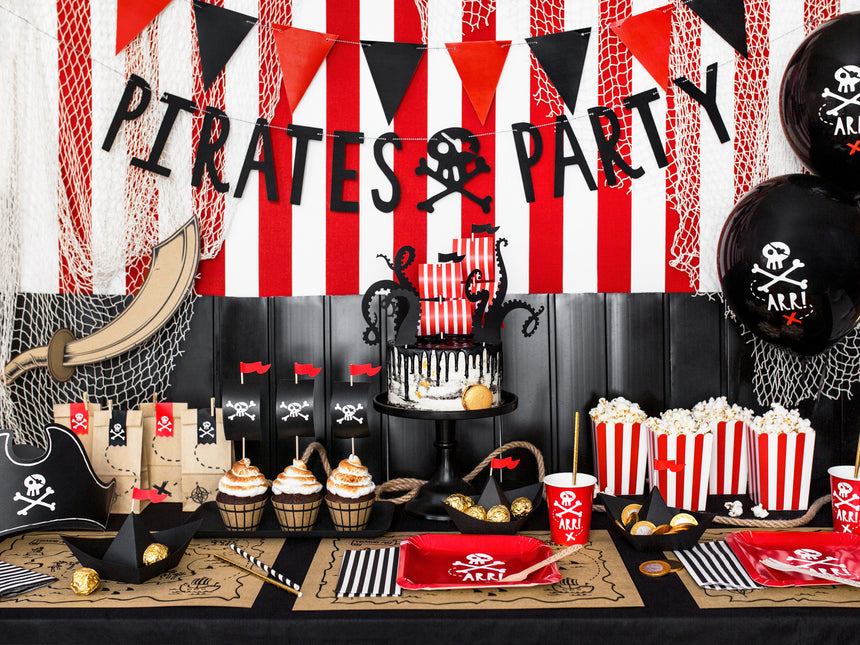 Girlanda piracka Pirates Party Black 1m