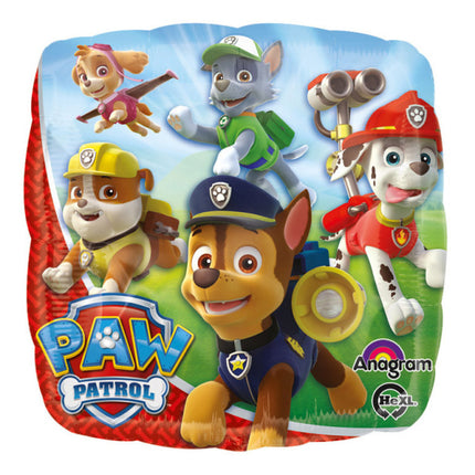 Balon foliowy Paw Patrol Kwadrat 43 cm pusty