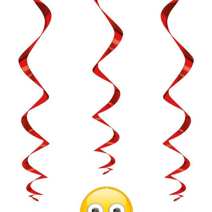 Wisząca dekoracja Emoji Fun 66cm 3szt.