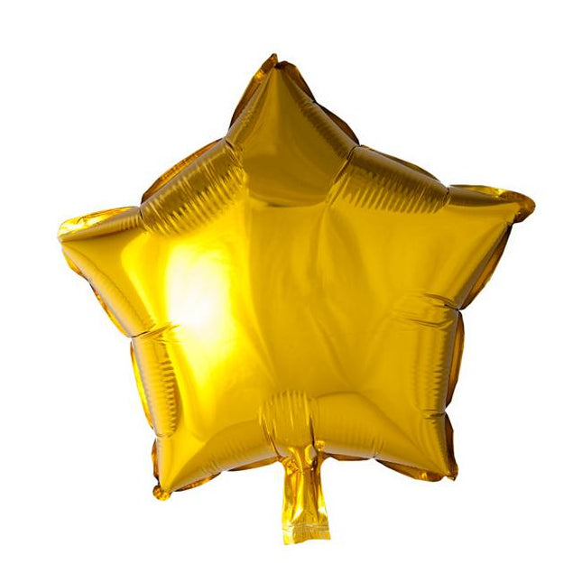 Balon helowy gwiazda złoty 45 cm pusty