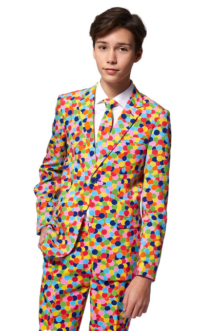 Party Confetti Suit Boy Teen OppoSuits