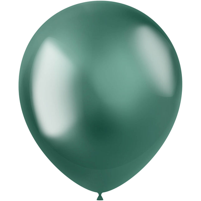 Balony zielone chrom 33cm 50szt