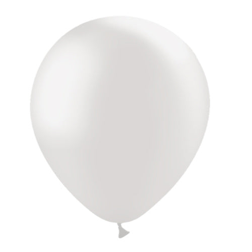 Balony jasnoszare metaliczne 30cm 50szt