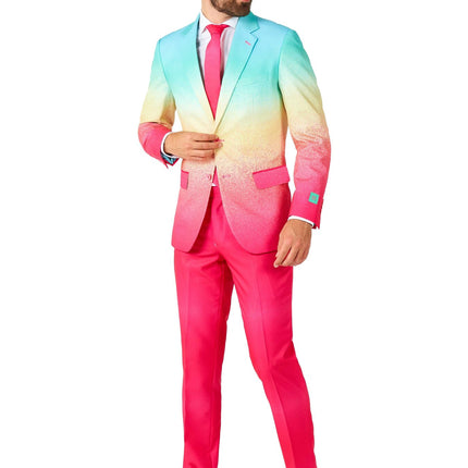 Garnitur męski Rainbow Fuchsia Blue OppoSuits